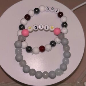 001 and 011 fandom Handcrafted Bracelet Bundle
